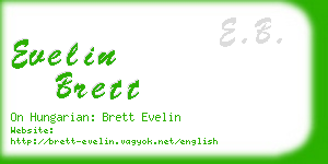 evelin brett business card